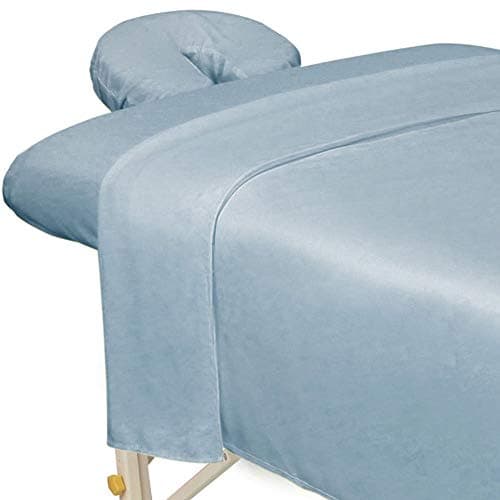 ForPro Professional Premium Microfiber Massage Sheet Set, Sage
