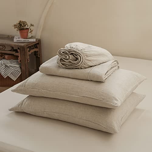Simple&Opulence 100% Linen 4-Piece Sheet Set - Full Size