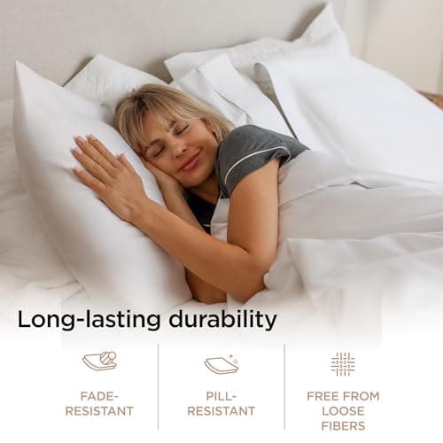 100% Egyptian Cotton Queen Sheet Set | Soft & Cooling | 16" Deep Pocket | White