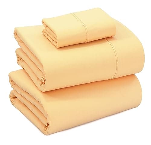 Full Size Brushed Microfiber Sheets Set with Deep Pockets - Pink Memories