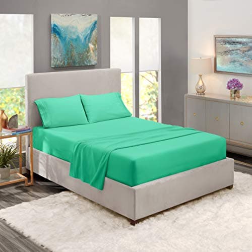 Mint Deep Pocket Full Sheets - 4 Piece Set for Full Size Bed