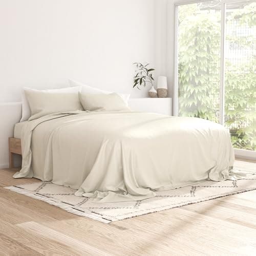 Hotel Luxury Silky Soft King Size Linen Market Cooling Bed Sheets Set