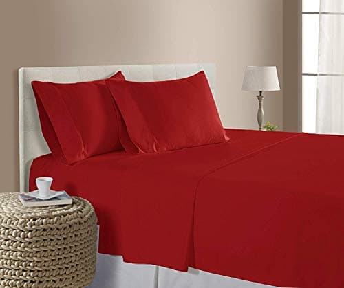 Soft 100% Natural Cotton 550-TC Full Size Sheets (Stripe, Light Blue)