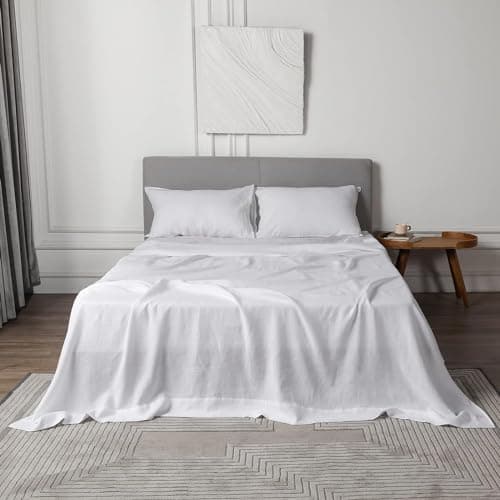 XZ XIFA Green Linen Queen Sheets - Organic Linen for Hot Sleepers - Queen Set (1 Flat, 1 Fitted, 2 Pillowcases)  
XZ XIFA Green Linen Queen Sheets - Breathable and Cooling for Hot Sleepers - Queen Set (1 Flat, 1 Fitted, 2 Pillowcases)  
XZ XIFA Green