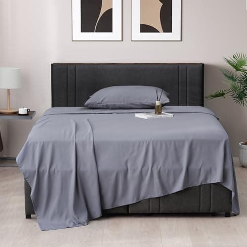 Z-hom Full Size 4-Piece Bed Sheets, Cooling & Breathable, Extra Soft & Wrinkle-Free, Deep Pocket, White