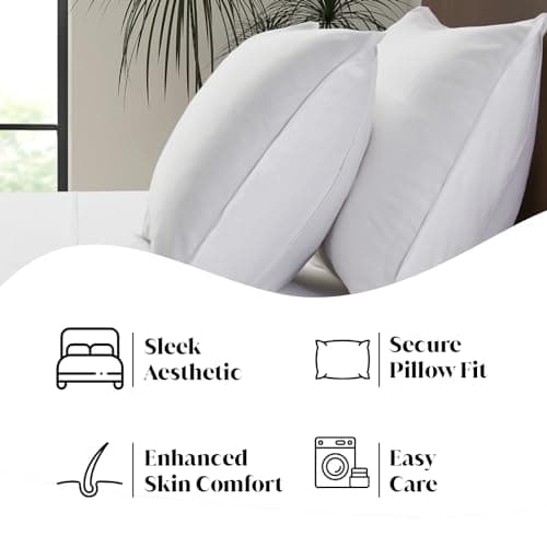 Luxury Bamboo King Size Bed Sheet Set - 100% Viscose - Ultra Soft Cooling Sheets - Classic White