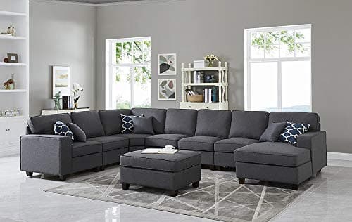 Devion Maison 4-in-1 Convertible L-Shaped Couch with Pull-Out Bed and Storage