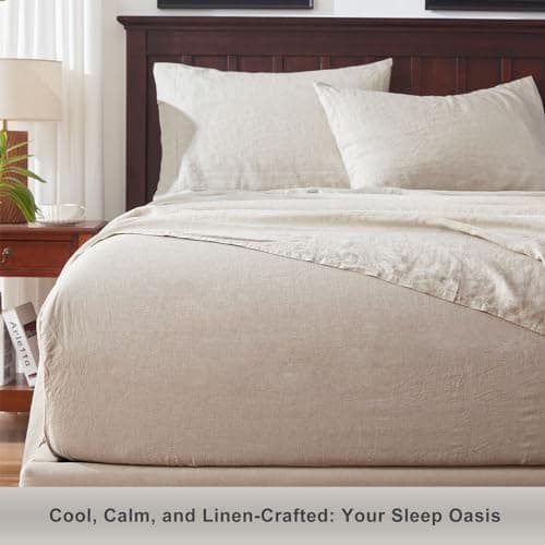 100% French Natural Linen Flax Bedding 4pc Set (full size)