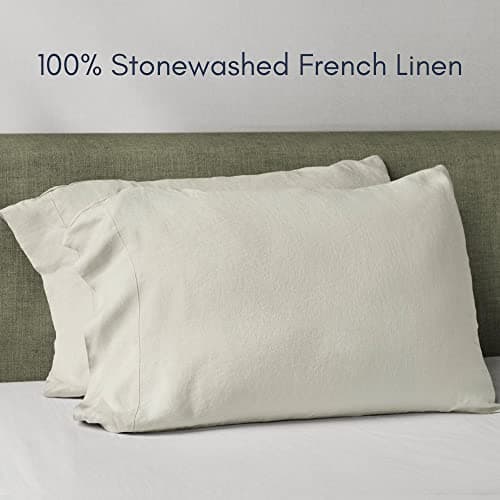 Luxury 100% Linen King Pillowcases Set of 2