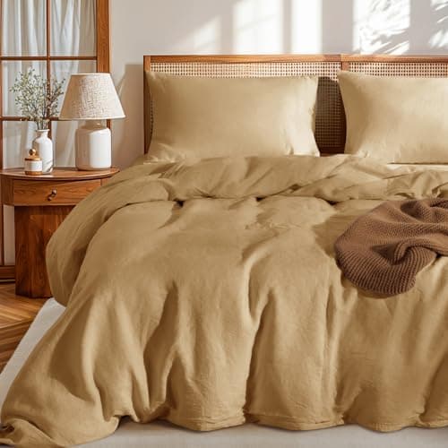 LBRO2M France Linen Queen Size Pillowcase Set 20"X30", Soft & Durable (2pcs)