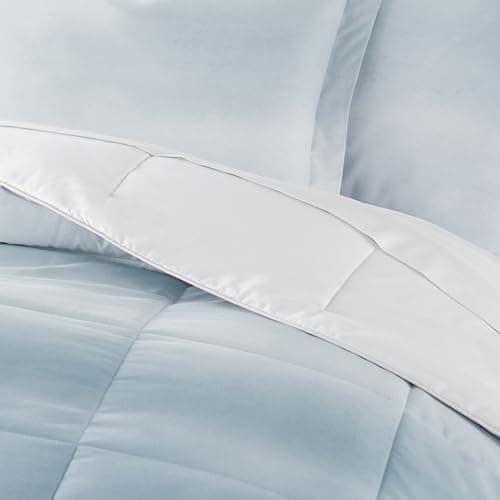 Linen Market Reversible Twin Comforter Set - Soft & Lightweight Down Alternative