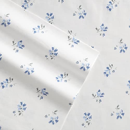 Stone Cottage Full Size Cotton Percale Sheets, Blue Sketchy Ditsy Print