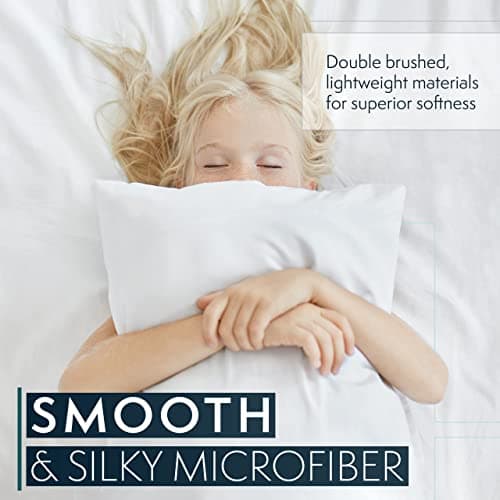 King Pillow Cases Set of 2 - Lavender Microfiber Pillowcases