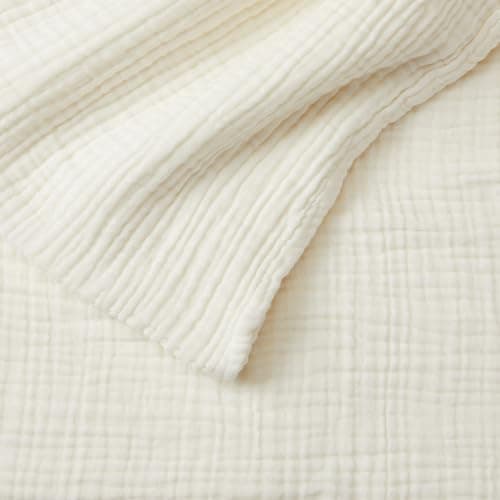 100% Cotton Muslin King Size Blanket | Soft, Breathable, Lightweight Bedding | Maria Collection