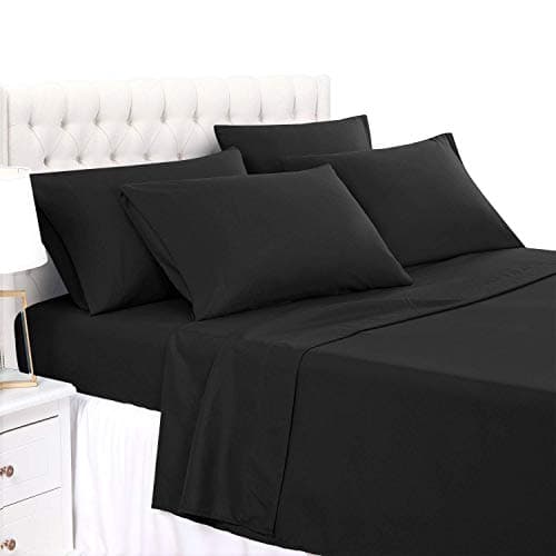 Soft 100% Natural Cotton 550-TC Full Size Sheets (Stripe, Light Blue)