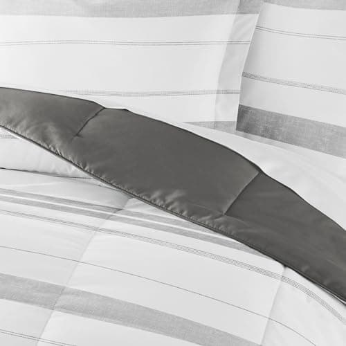 Linen Market Reversible Twin Comforter Set - Soft & Lightweight Down Alternative