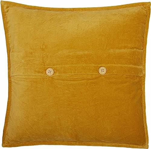 Piper Classics Morning Meadow Mustard Gold Crushed Velvet Throw Cover, Boho Farmhouse Decor