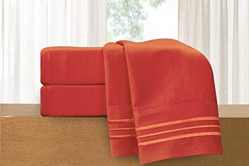 Luxury 1500 Thread Count Microfiber 4-Piece Bed Sheet Set - Queen, White