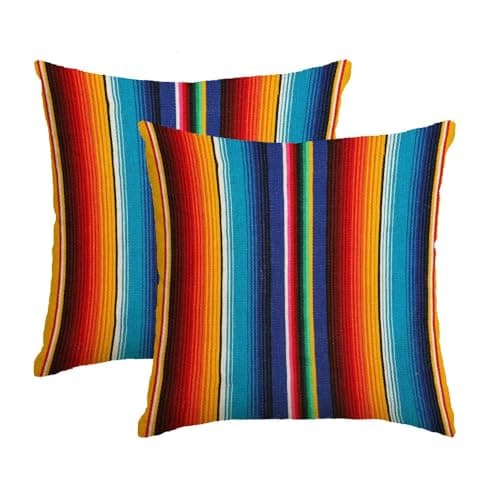 Decorative Waterproof Mexico Pattern Wool Pillow Cover 18x18 Inch