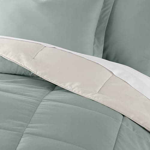 Linen Market Reversible Twin/Twin XL Comforter Set - Soft & Lightweight Down Alternative