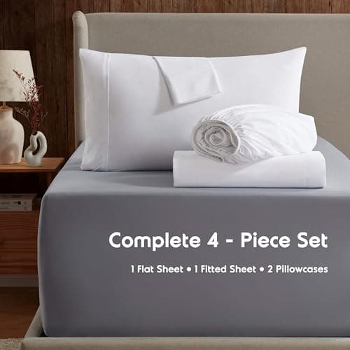 Nestl Queen Sheet Set - 4PC Deep Pocket, Hotel Luxury Sheets