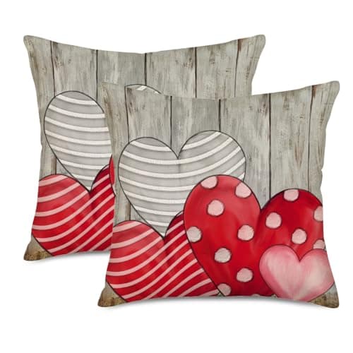Set of 2 Eucalyptus Pillow Covers 22x22 Inch - Farmhouse Decorations