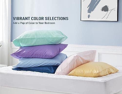 Light Pink King Size Pillow Cases Set of 2, 20 by 40 inches