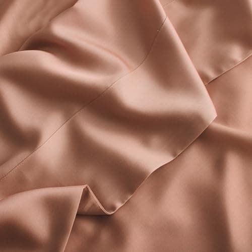 Bamboo Viscose DOZ Sheet Set, 100% Organic, Buttery Soft, Cooling, High GSM, Deep Pockets (Queen, Sky)