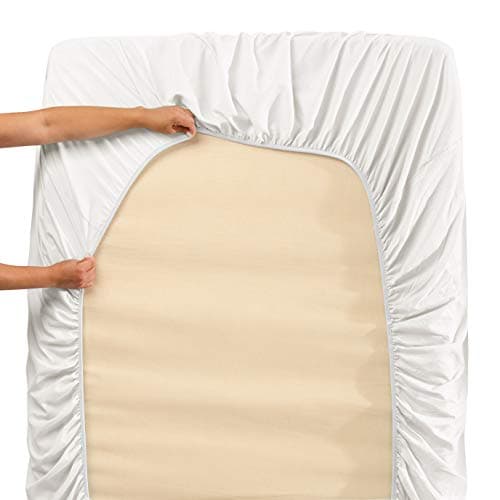 Hearth & Harbor Extra Deep 24" Pocket King Sheets - Microfiber - White