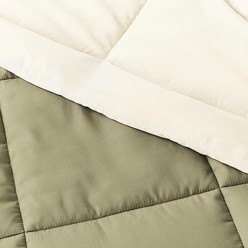 Linen Market Reversible Twin Comforter Set - Soft & Lightweight Down Alternative