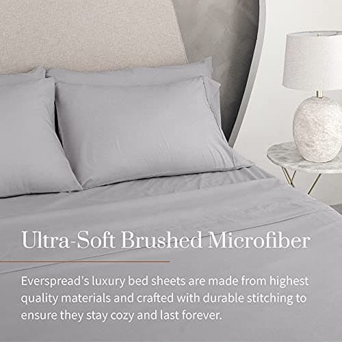 Luxury King Size Bed Linen Set, Light Gray - Ultra-Soft & Breathable