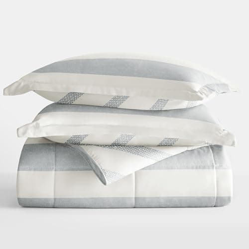 Linen Market Reversible Twin/Twin XL Comforter Set - Soft & Lightweight Down Alternative