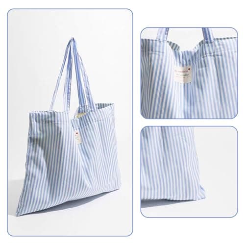 Eco-Friendly Organic Cotton Tote Bag, Durable for Shopping and Groceries