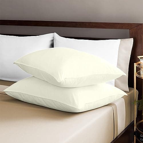 100% Egyptian Cotton Queen 20x30 Blood Red Sateen Weave Pillow Covers (600 Thread Count)