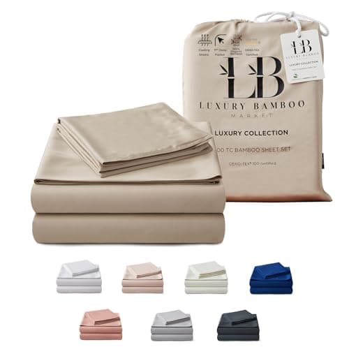 Luxury Bamboo King Size Bed Sheet Set - 100% Viscose - Ultra Soft Cooling Sheets - Classic White