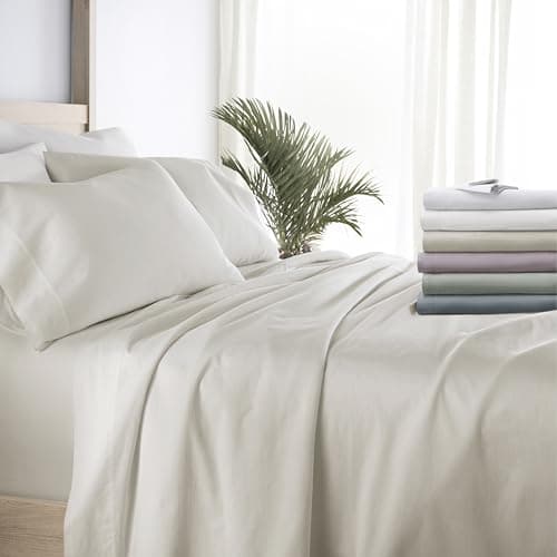 Ultra-Soft & Cooling Light Blue Flower Full Bedding Sheets for Full Size Bed - Sleep Better Than Ever with Linen Market Deep Pocket Sheets OEKO-TEX Certified