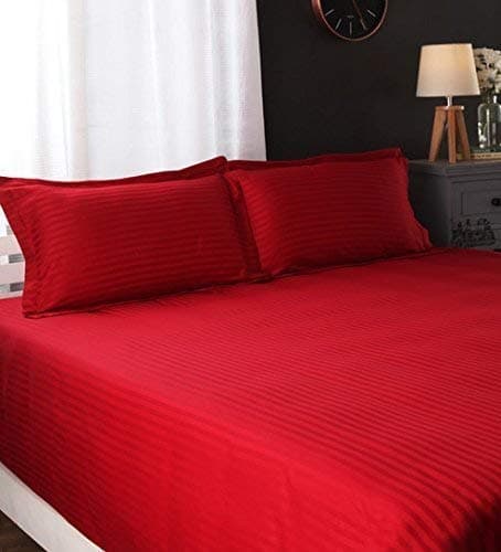 Authentic 1500 Thread Count Egyptian Cotton 4-PC Sheet Set (Queen, Beige Stripe)