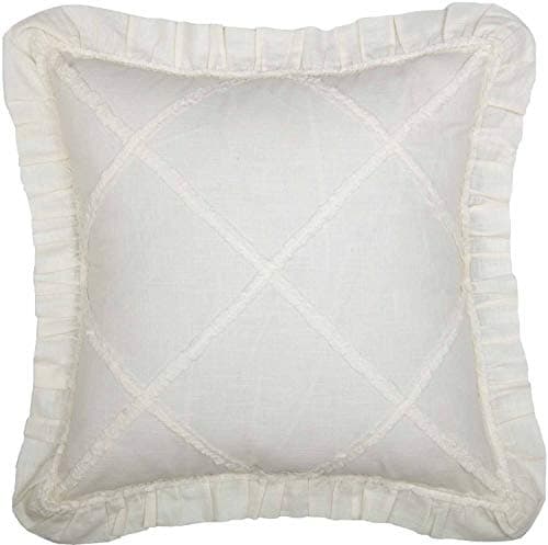 Piper Classics Kathryn Soft White Textured Throw Pillow Cover