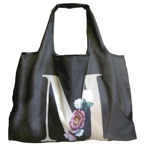 Foldable Reusable Grocery Bags with Long Handles and Fold-Up Pouch