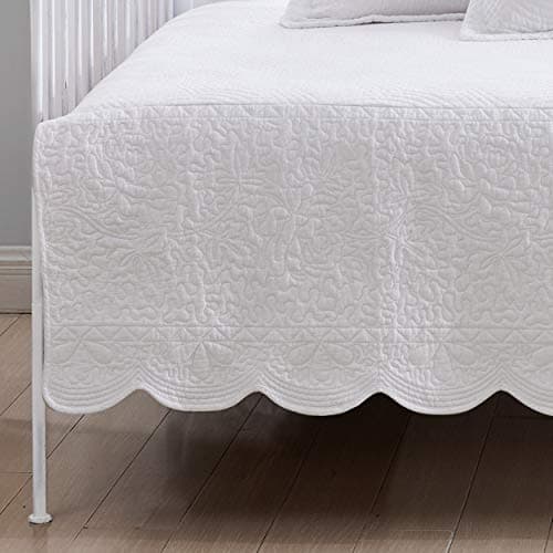 Laura Ashley Trellis White Daybed Set with Shams & Pillow Cover