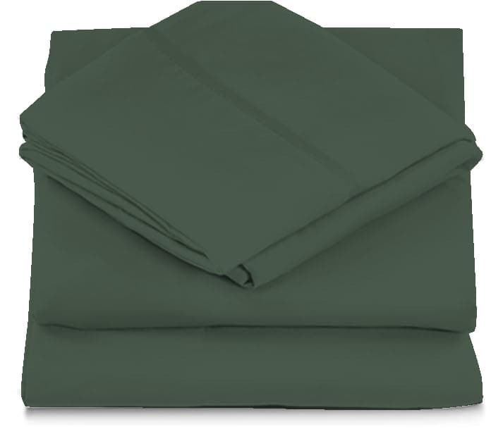 6 Piece Full Size Sheets Set - Including 4 Pillowcases - Deep Pockets - Breathable and Soft - Gray - Wrinkle Free - Machine Washable