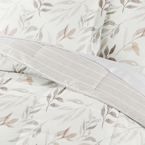 Linen Market Reversible Twin/Twin XL Comforter Set - Soft & Lightweight Down Alternative