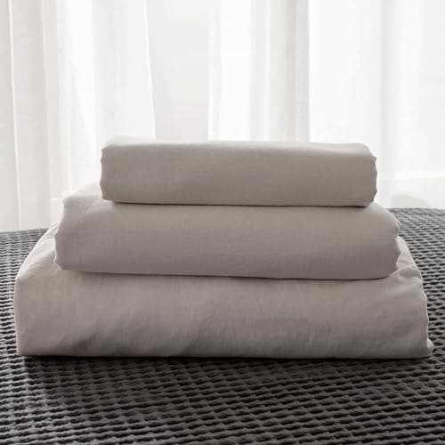Simple&Opulence Belgian Linen Sheet Set - 4 Pieces (King Size, Linen/Beige)