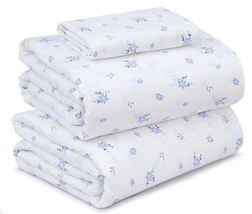 RUVANTI Queen Deep Pocket 4PC Cotton Percale Bed Linen Set