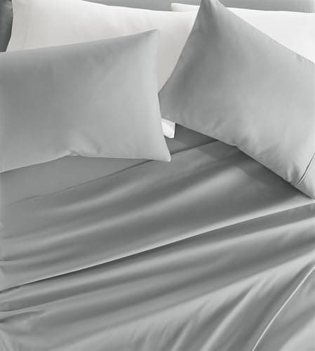 Oeko-TEX Certified Linen Market King Sheet Set - Light Gray