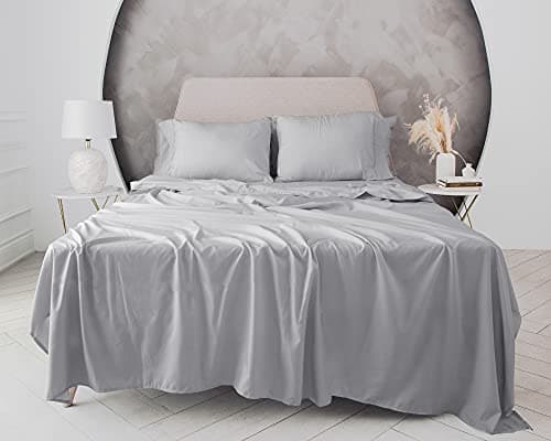 Luxury King Size Bed Linen Set, Light Gray - Ultra-Soft & Breathable