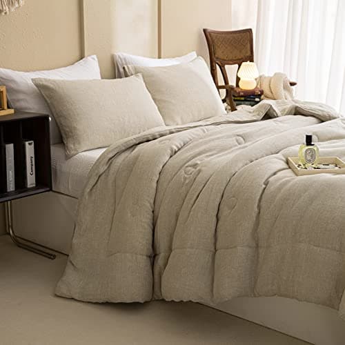 100% Linen Comforter Set Queen