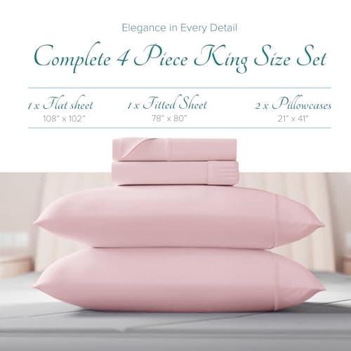 Luxury Egyptian Cotton Sheets - King Size Cooling Sheets for Hot Sleepers