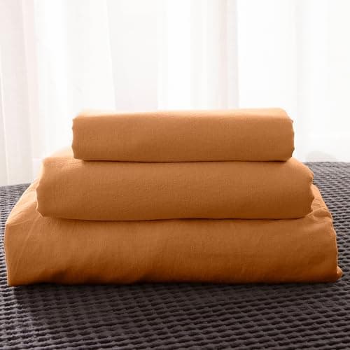 Simple&Opulence Belgian Linen Sheet Set - 4 Pieces (King Size, Linen/Beige)