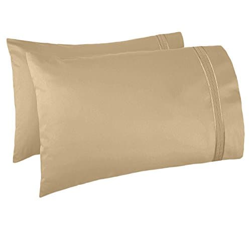 Clara Clark Supreme 1500 Thread Count 4PC Bed Sheet Set - Queen, Camel Gold